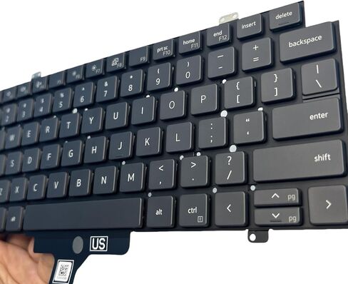 Keyboard for DELL Latitude 7420 7410 5420 Computer 08MJ5F PK1330S2A0 DLM20F63US6698 DLM20F6 No Backlight Black(7410 No Backlight) in Kuwait