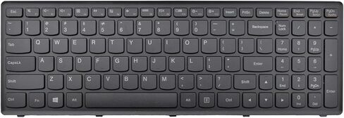 لوحة مفاتيح بديلة مع إطار متوافق مع أجهزة الكمبيوتر المحمول G500S G505S G510S S500 S510 S510P Z510 Flex 15 باللون الأسود الأمريكي (لا تناسب Flex 2 15) in Kuwait