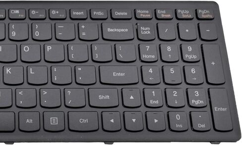 لوحة مفاتيح بديلة مع إطار متوافق مع أجهزة الكمبيوتر المحمول G500S G505S G510S S500 S510 S510P Z510 Flex 15 باللون الأسود الأمريكي (لا تناسب Flex 2 15) in Kuwait