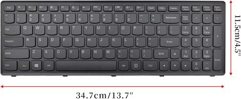 لوحة مفاتيح بديلة مع إطار متوافق مع أجهزة الكمبيوتر المحمول G500S G505S G510S S500 S510 S510P Z510 Flex 15 باللون الأسود الأمريكي (لا تناسب Flex 2 15) in Kuwait