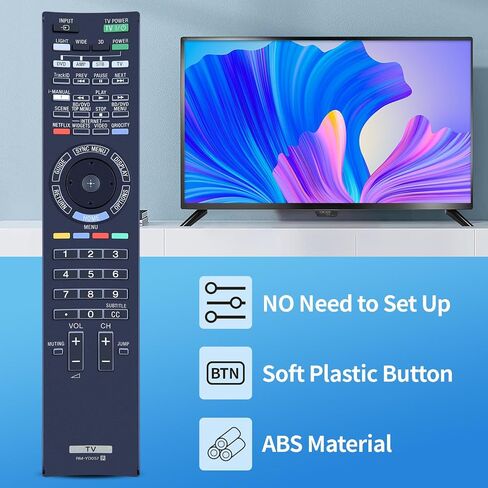 جهاز تحكم عن بعد بديل RM-YD057 جديد لجهاز Sony Bravia Digital LCD Color TV XBR-55HX929 KDL-55HX820 XBR-65HX29 KDL-46NX720 XBR65HX929 XBR-65HX929 KDL-46HX820 XBR-46HX929 KDL-60NX720 KDL-55NX720 in Saudi Arabia