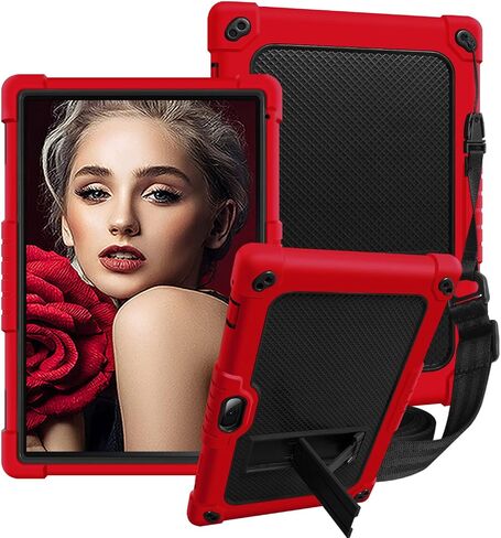 حافظة كمبيوتر لوحي Vankyo MatrixPad S10 مقاومة للصدمات وصديقة للأطفال وحزام كتف مدمج لجهاز ZZB zb10 zb01/Aoyodkg A38/VIVIMAGE A38 A10/Coopers YQ10S تابلت 10.1 بوصة (أسود + أسود) in Saudi Arabia