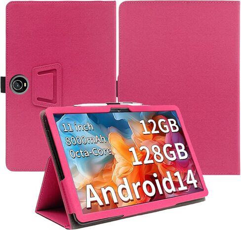 Case for COLORROOM C5 2024 New Android 14 11inch Tablet,Folding Stand Protective,BOVUGAC Case Cover with Pencil Holder,Wrist Strap,Full Protection,Premium PU,Scratch Resistant(LightBlue) in Saudi Arabia