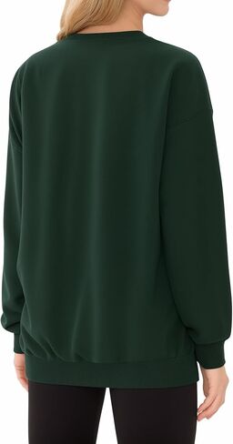 MANGOPOP Women's Oversized Sweatshirt Crewneck Pullover Comfy Fall Fashion Outfits Clothes 2024 in Saudi Arabia