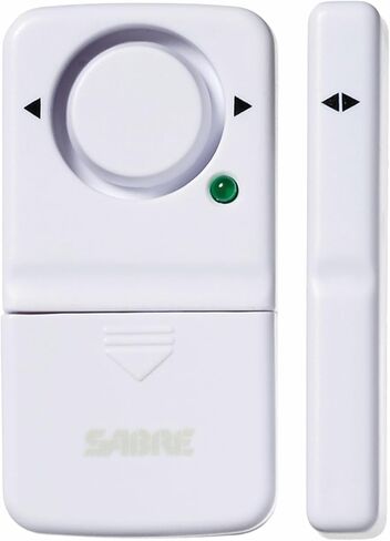 SABRE Wireless Home Security Door Window Burglar Alarm with LOUD 120 dB Siren, DIY EASY to Install in Kuwait