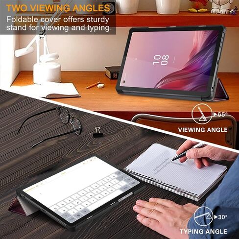for Lenovo Tab M9 Case 9 Inch 2023, Slim Stand Hard Back Shell Protective Smart Cover Auto Wake/Sleep Case for Lenovo Tab M9 TB-310FU Release,Black in Kuwait