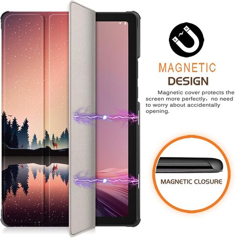 for Lenovo Tab M9 Case 9 Inch 2023, Slim Stand Hard Back Shell Protective Smart Cover Auto Wake/Sleep Case for Lenovo Tab M9 TB-310FU Release,Black in Kuwait