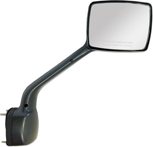 SPLENDID Chrome Replacement Hood Mirror w/Arm for 2013-2020 Kenworth T680, 2010-2017 Peterbilt 579, 587, Convex Wide Angle Mirror, Left Driver Side (OEM: L59-6003-201) in Saudi Arabia