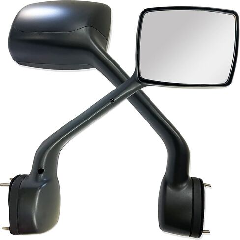SPLENDID Chrome Replacement Hood Mirror w/Arm for 2013-2020 Kenworth T680, 2010-2017 Peterbilt 579, 587, Convex Wide Angle Mirror, Left Driver Side (OEM: L59-6003-201) in Saudi Arabia