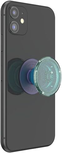 مقبض هاتف دائري من PopSockets متوافق مع MagSafe، يتضمن حلقة محول، حامل هاتف، متوافق مع الشحن اللاسلكي - لامع شفاف in Saudi Arabia