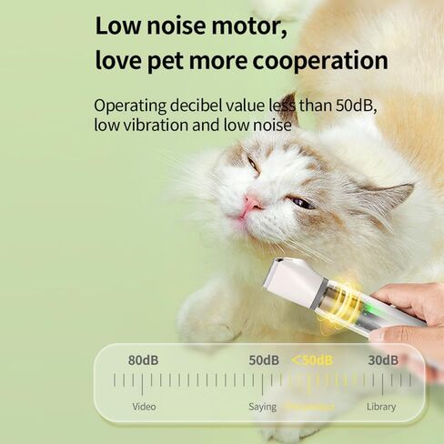 أداة تشذيب أظافر الكلاب القابلة لإعادة الشحن، مطحنة أظافر احترافية للكلاب الصغيرة والمتوسطة والكبيرة، أداة متعددة الوظائف للعناية بالحيوانات الأليفة مع كفاءة/منخفضة الضوضاء/قوة متينة (أخضر فاتح) in Kuwait