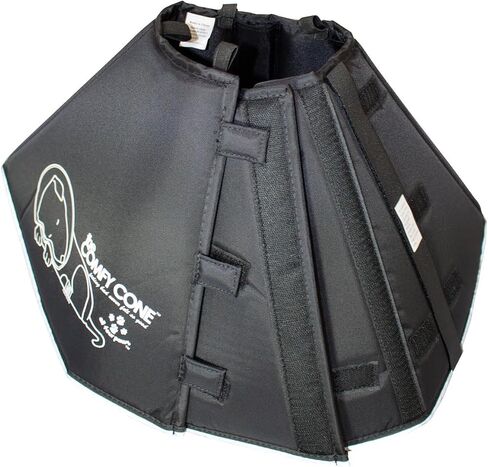 Comfy Cone Extender Pet Cone for Dogs, Nylon, Black - Comfy, Soft Dog Cone Collar Panel Alternative for After Surgery, Wound Care, Spay, Neuter - Dog Recovery Collar for Large Dogs in Saudi Arabia