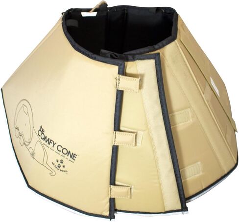 Comfy Cone Extender Pet Cone for Dogs, Nylon, Black - Comfy, Soft Dog Cone Collar Panel Alternative for After Surgery, Wound Care, Spay, Neuter - Dog Recovery Collar for Large Dogs in Saudi Arabia