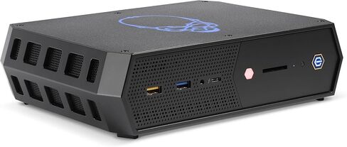 كمبيوتر مكتبي صغير للألعاب Intel NUC Serpent Canyon i7-12700H، ARC A770M 16 جيجابايت، 32 جيجابايت DDR4، 4 تيرابايت PCIe SSD، 2 Thunderbolt 4، WiFi 6E، بلوتوث 5.3، 330 واط PSU، Win 11 Home مع موسع منفذ USB DKZ in Kuwait