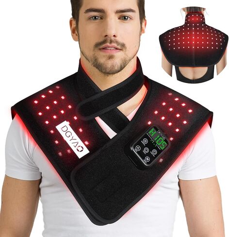 New Cordless Red Light Therapy for Shoulder Pain Relief Rechargeable 4000mAh Battery Adjustable 660nm & 850nm Infrared Light Therapy Wrap for Shoulder Wearable Joints Muscle Device in Saudi Arabia