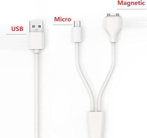 شاحن بديل لطوق تدريب الكلاب لطوق الصدمات وجهاز التحكم عن بعد، سلك مغناطيسي 2 في 1 وكابل شحن USB صغير in Kuwait