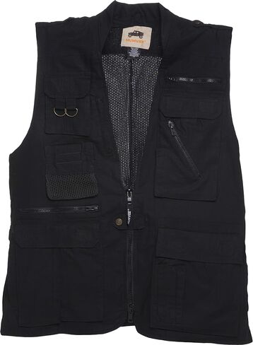 Humvee Safari Photography Vest For Men, Women, Unisex - Vest for Hunting, Fishing, Camping, Travel, Hiking, Outdoor - 100% Cotton, Khaki, Large, Christmas Gift in Kuwait