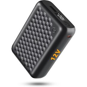 Genovega 12v 18400mAh Power Bank High Capacity Fast Charge Battery Pack Type-C Input，USB DC Type-C Output for Graphene Heated Jackets Vests Hoodies Digital Display for Wulcea VERGOO