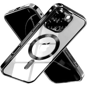 MagSafe Compatible iPhone 16 Pro Max Case, Shockproof Military-Grade Protection, Magnetic and Stylish Design, Durable Slim Fit, Drop-Resistant, Sleek Classic Phone Case for iPhone 16 Pro Max-Gold