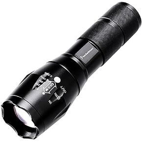 LED Tactical Flashlight Super Bright 2000 Lumen LED Flashlights Portable Outdoor Water Resistant Torch with 5 Light Modes（1Pack）