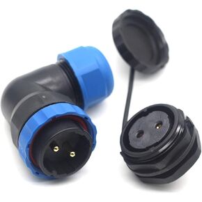 SD28 2Pin~26Pin Elbow Waterproof Plug and Socket,Aviation Connector,LED Light Power Cable Wire Connector (9-Pin)