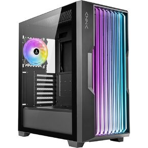 AZZA CSAZ-520BG Guardian/Gaming/ATX Mid-Tower/Computer Case/Tempered Glass Panel