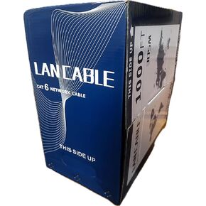 Cables (1000ft CAT6 Plenum Cable) 100% Pure Copper UTP, AWG, 550MHz (D) Most Certified Cable on The Market (White) Cable UTP CAT6 100% COBRE