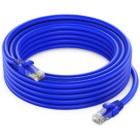 Maximm Cat 6 Ethernet Cable 75 Ft, 100% Pure Copper, Cat6 Cable LAN Cable, Internet Cable, Patch Cable and Network Cable - UTP (Blue) 75 Feet in Kuwait
