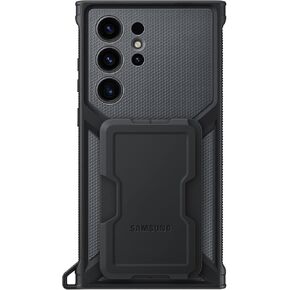 SAMSUNG Galaxy S23 Ultra Rugged Gadget Phone Case, Heavy Duty Protective Cover w/Platform for Card Slot Holder, Wrist Strap, Detachable Accessories, US Version, EF-RS918CBEGUS, Titan