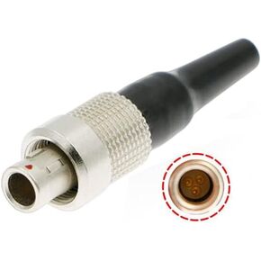 Alvins FVB 3 Pin Connector Male Plug for Sony| Zaxcom| Wisycom Transmitter(4 Pcs,Male)