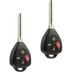 Car Key Fob Keyless Entry Remote fits Toyota 2010-2013 Corolla, 2009-2016 Venza (GQ4-29T, 1470A-10T, 89070-02270), Set of 2
