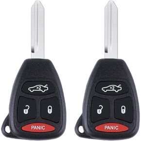 Car Remote Control Key Fob fits Chrysler 300C 05-2007, Aspen 07-2009, Dodge Charger 06-2007, Durango 07-2009, Jeep Commander Grand Cherokee 05-2007 (FCCID: KOBDT04A, OHT692427AA)