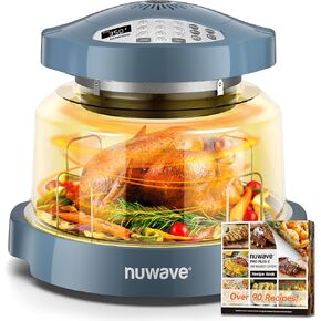 Nuwave Oven Pro Plus Air Fryer, Infra-Red Countertop, 2025 Advanced Convection, No Defrosting or Preheating, Cook Fresh or Frozen, Durable Power Dome, 100 Presets & 50 Memory, PFAS Free, Wild Olive