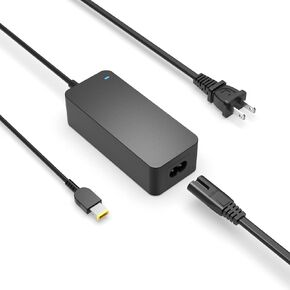 Ideacentre Charger Fit for Lenovo Ideacentre AIO 3 3-22 3-24 200 300 300S 310 310S 520 620S 310A V100 A100 A340 All in One Desktop Laptop, 65W 45W Square Tip Supply Power Cord
