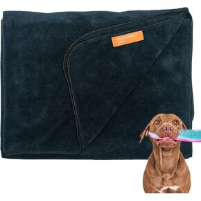 Drenched Dog™ Splash & Snuggle Towel for XXL Dogs – Ultra-Soft, Absorbent Microfiber with AquaGuard Technology – Ideal for Bath, Wet Walks & Water Adventures – Home & On-The-Go – 31in x 47in – 5.6oz