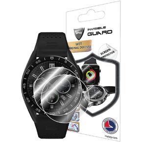 IPG for TAG Heuer Connected Calibre E4 (45 mm) Screen Protector (2 Units) Invisible Ultra HD Clear Film Anti Scratch Guard-Smooth/Self-Healing/Bubble -Free for Calibre E4 (45 mm)