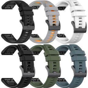 VINIUSIKI 22mm Fenix 7 6 5 Watch Band Repleacement Compatible with GARMIN Fenix 7 Pro/6 Pro/5 Plus/Forerunner 965/955/945/935/745/Approach S62/Epix Pro 2 47mm Band
