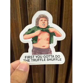 Pack of 3 Goonies Mouth First You Gotta Do The Truffle Shuffle Sticker 3 Inch