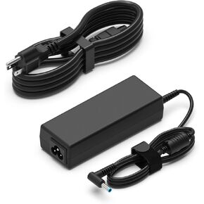 90W 65W Laptop Charger for HP Envy Touchsmart Sleekbook 14 15 17 M6 M7, Pavilion X360 14 17 11, HP Stream 11 13 14, HP EliteBook, HP Spectre X360 13 15 Computer Adapter Power Cord (Blue Tip)