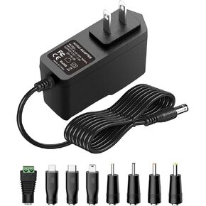 5V 2A 10W DC Power Supply Adapter AC/DC Wall Charger AC 100V-240V to DC 5 Volt 2Amp 1A 1.5A Replacement Power Cord USB Type C for Security Camera Baby Monitor Scanner TV Box Raspberry USB Hub