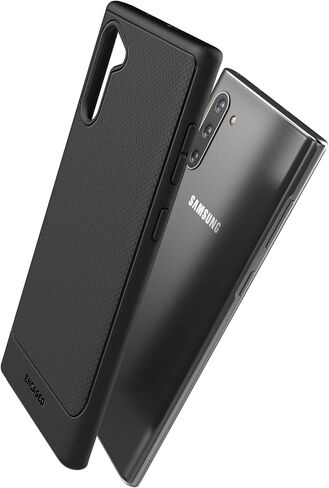 ENCASED Galaxy Note 10 Case (Thin Armor) Slim Flexible Grip Phone Cover (Samsung Note 10) Black (Note 10) in Saudi Arabia
