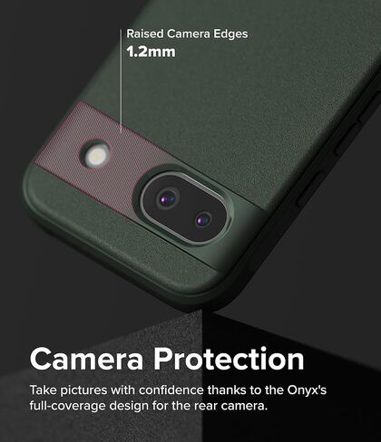 Ringke Onyx [Feels Good in The Hand] Compatible with Google Pixel 8a Case, Anti-Fingerprint Technology Prevents Oily Smudges Non-Slip Enhanced Grip Precise Cutouts for Camera - Dark Green in Saudi Arabia
