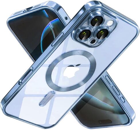 MagSafe Compatible iPhone 16 Pro Max Case, Shockproof Military-Grade Protection, Magnetic and Stylish Design, Durable Slim Fit, Drop-Resistant, Sleek Classic Phone Case for iPhone 16 Pro Max-Gold in Saudi Arabia