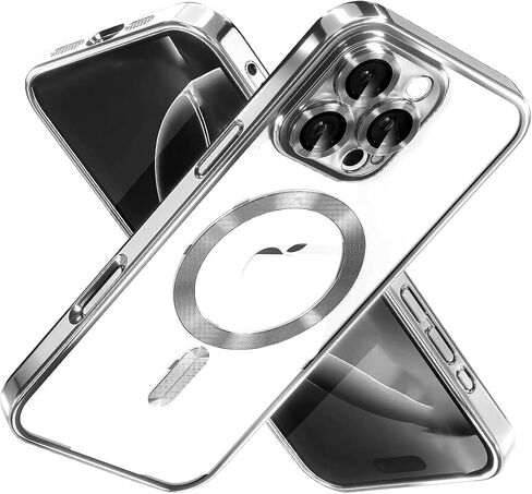 MagSafe Compatible iPhone 16 Pro Max Case, Shockproof Military-Grade Protection, Magnetic and Stylish Design, Durable Slim Fit, Drop-Resistant, Sleek Classic Phone Case for iPhone 16 Pro Max-Gold in Saudi Arabia