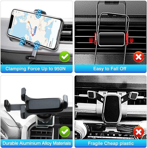 حامل هاتف السيارة لفورد F150 2015-2019 2020 حامل هاتف السيارة بفتحة تهوية جبلية حافظة سميكة صديقة للبيئة حامل هاتف حامل لجميع الهواتف in Saudi Arabia