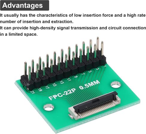 MECCANIXITY FFC FPC Connector Board 30 Pins 0.5mm Socket to 2.54mm Double Row Male Pin Header Strip Adapter, PCB Converter Board for LCD TVs/Digital Cameras/Laptops in Saudi Arabia