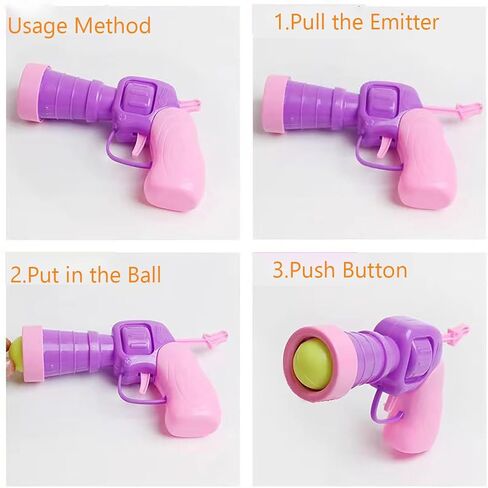 Felt Wool Cat Toys Ball Launcher Set 100Pcs Kitten Small Assorted Colorful Soft Felted Fabric Balls Silent Plush Elastic Cats Toy for Cat Lovers (100PCS+1*Launcher) in Saudi Arabia