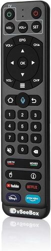 vSeeBox V2 Pro Remote Control - Bluetooth Voice Control | Compatible with Elite, Max, V3 Pro, V2 Pro, V1 Pro in Saudi Arabia
