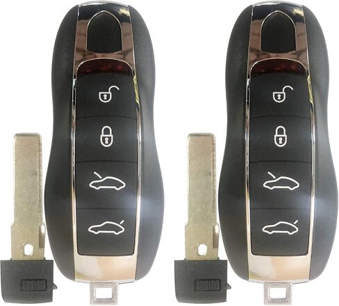 مفتاح السيارة عن بعد للدخول بدون مفتاح Fob لـ 2010-2017 Porsche 911 Cayenne 2010-2016 Panamera Boster 4 Button KR55WK50138، بواسطة AUTOKEYMAX (مفرد) in Kuwait