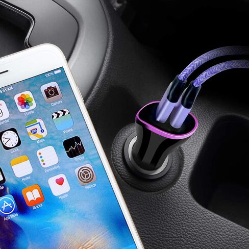 كابل Micro USB، 2 حزمة شاحن هاتف بطول 6 أقدام، أسلاك طاقة Android، كابلات شحن سريعة طويلة متوافقة مع Samsung Galaxy J7 S6 S7 Edge J3، Note 3 4 5، Tablet S2 S4، LG Stylo 2/3 Plus in Kuwait